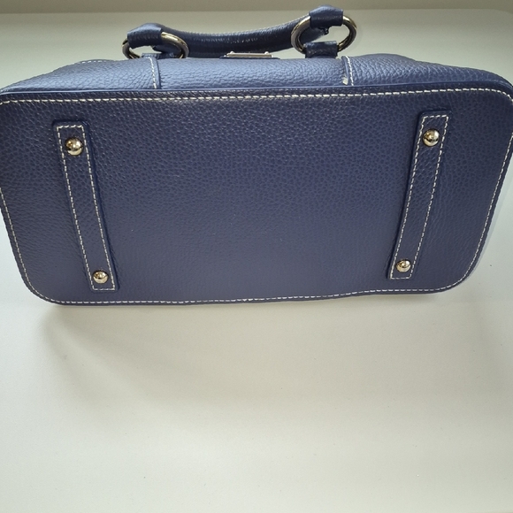 Dooney & Bourke Blue Leather Satchel - Picture 7 of 16